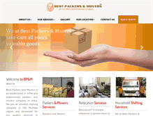 Tablet Screenshot of bestpackers.in